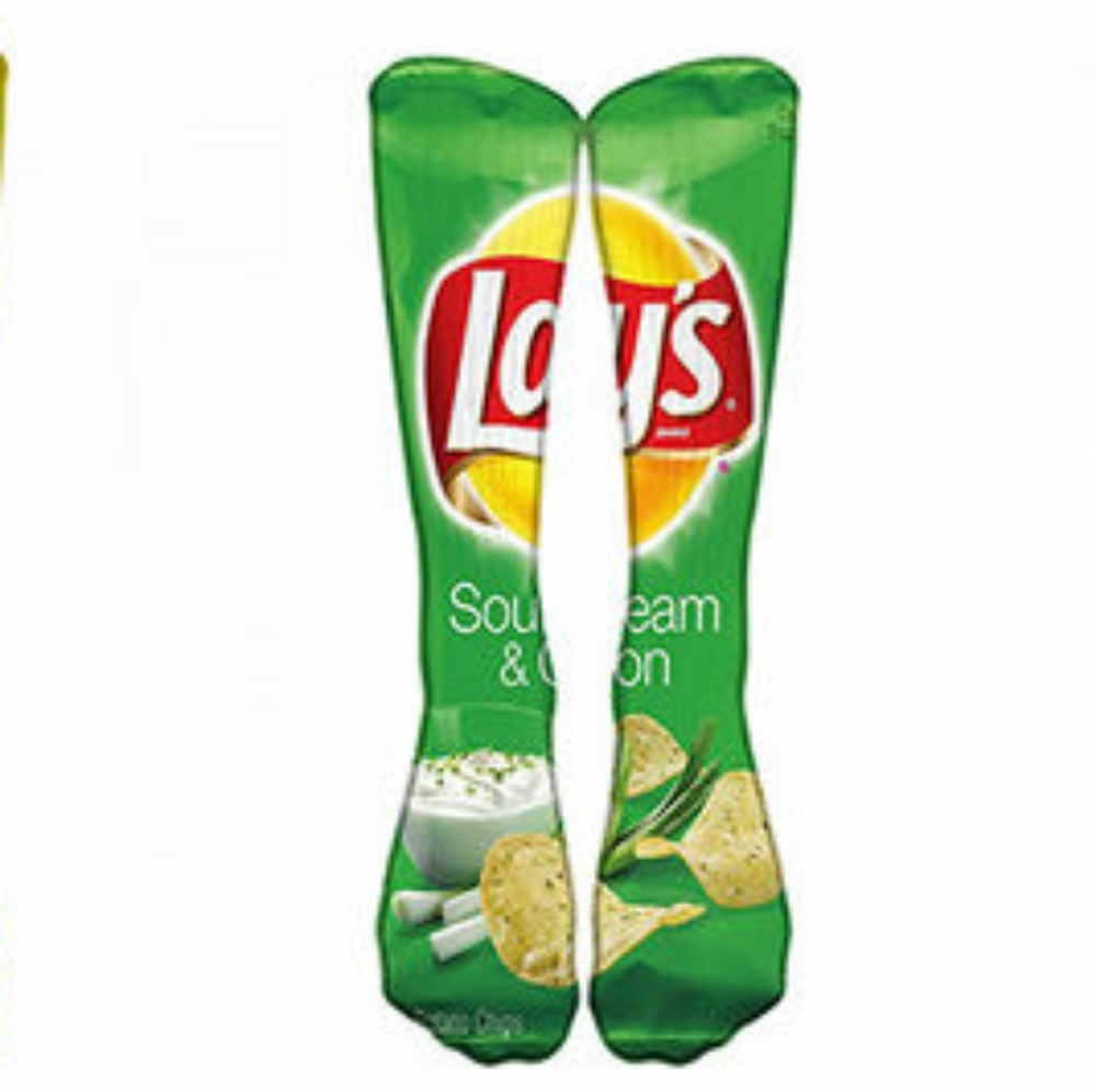 New | Lays Sour Cream Chips | Socks